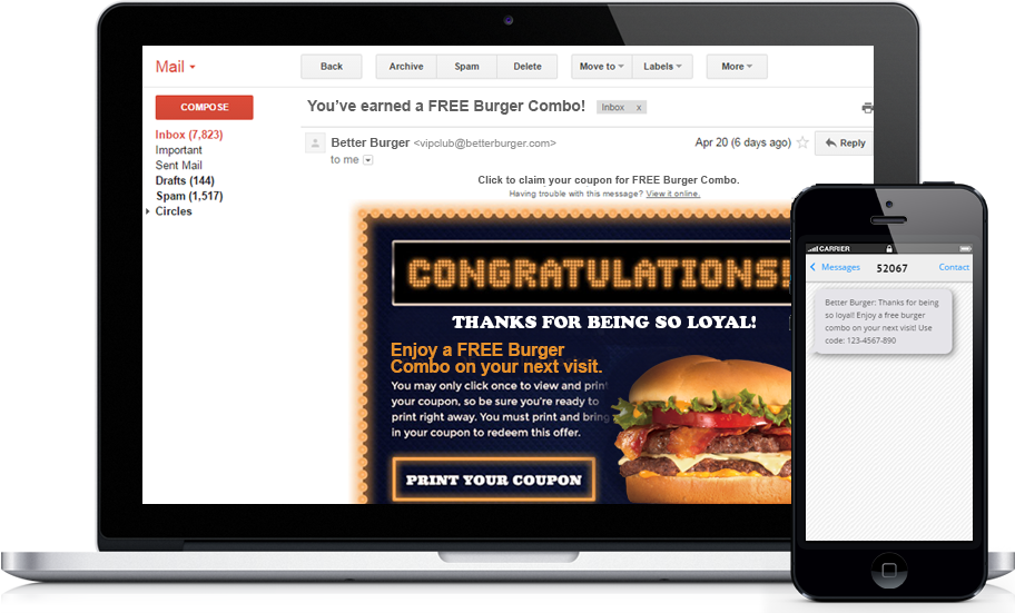 email text mobile marketing channels promotion reward kiosk small business programs rock hill sc